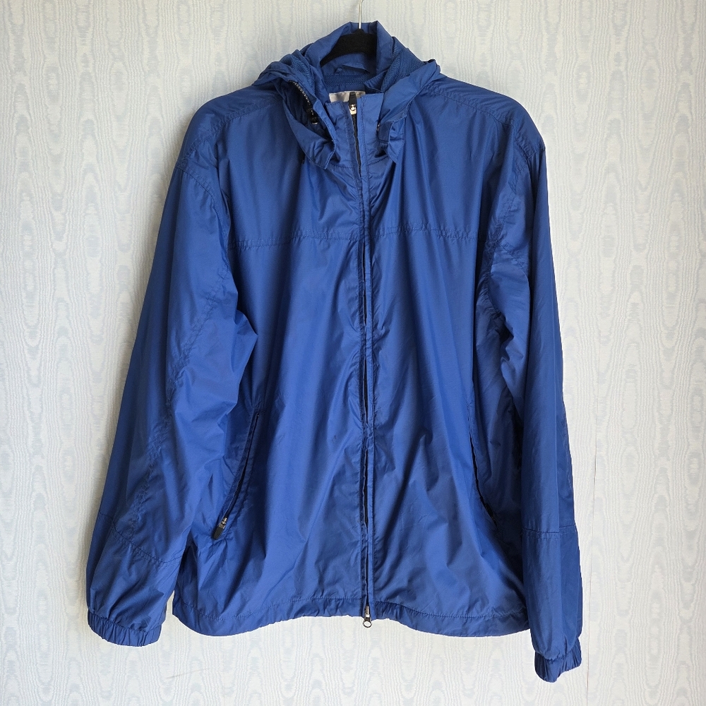 ProSpirit Windbreaker Jacket Mens‎ M Blue Removable Hood